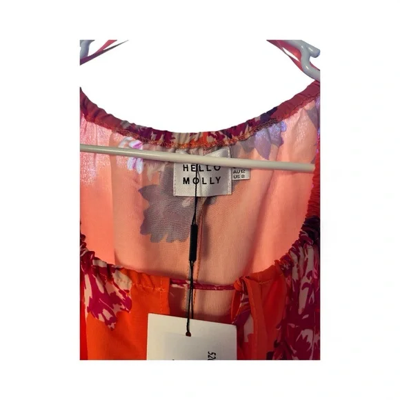 Hello Molly Pink and Purple Floral Dress - Picture 6 of 6